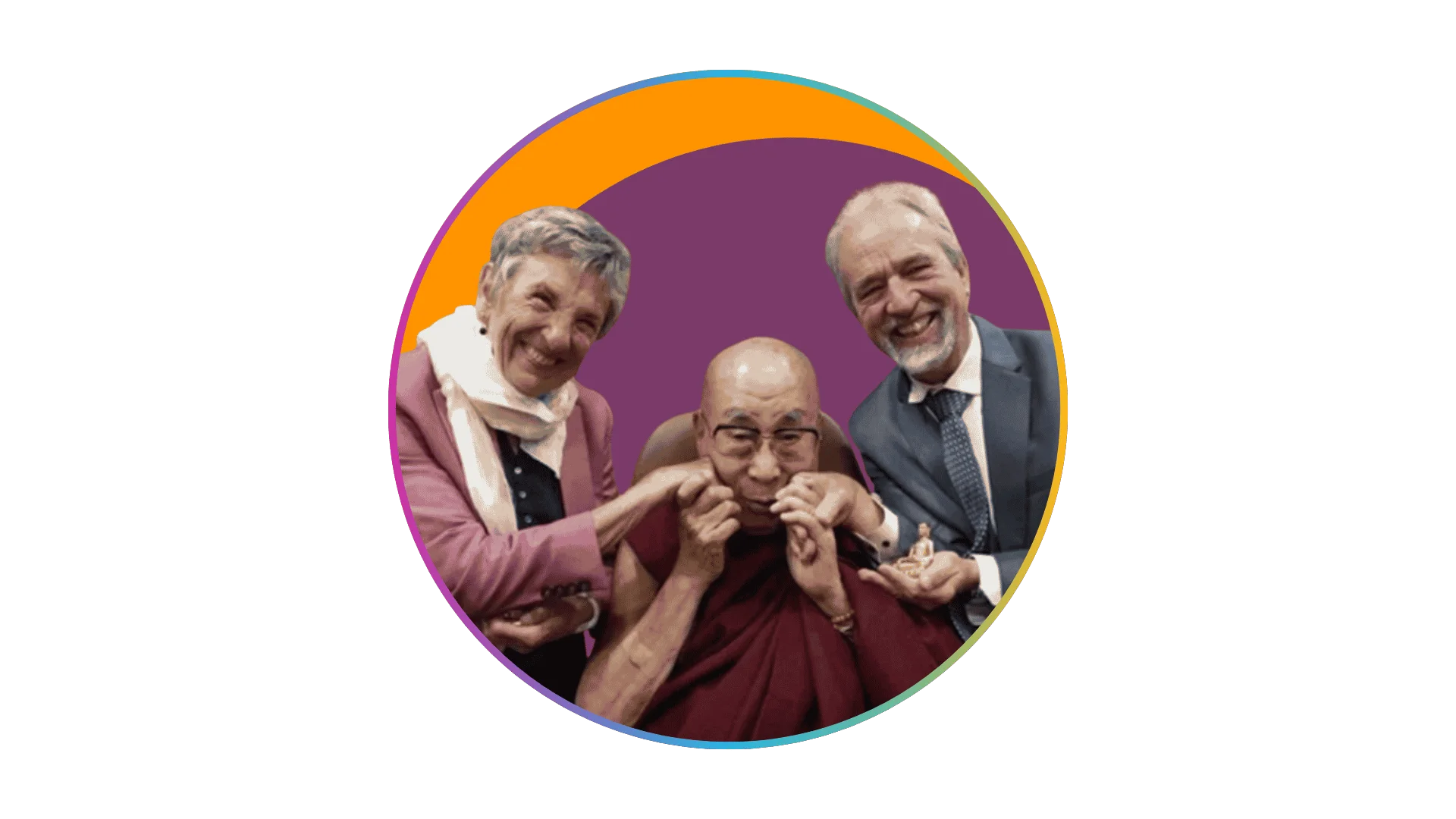 Dr. Doug and Linda Carnine with the Dalai Lama